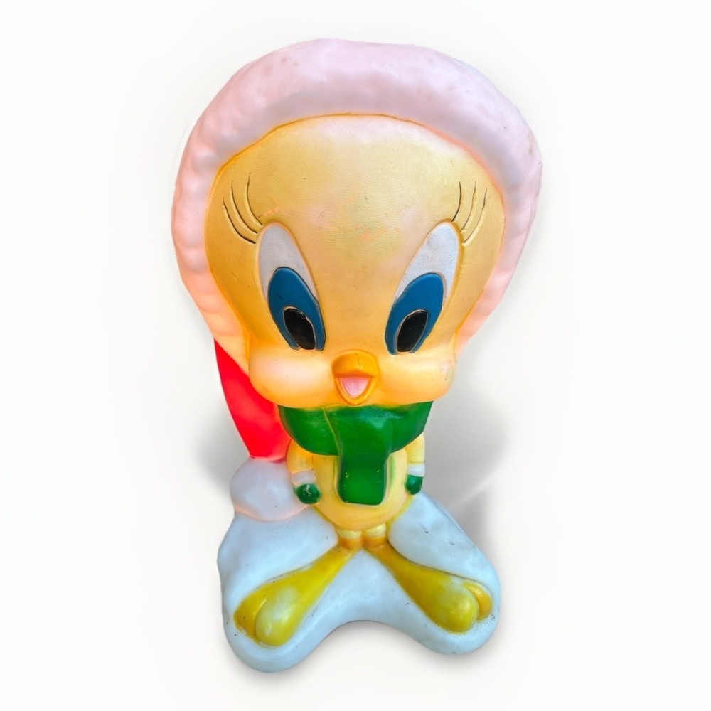 Rare VTG 2000 Tweety Bird 17" Blow Mold Looney Tunes Light Up Decor READ